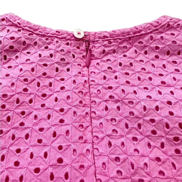 Brooks Brothers | Pink Eyelet Shift Dress (5) 💗 - Picture 5 of 7